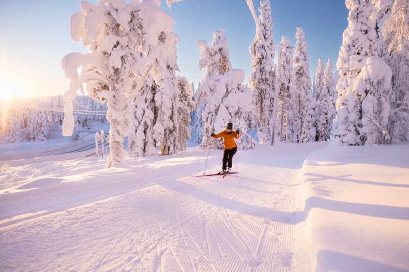 Ski trails of Ruka-Kuusamo serve both skiing styles nordic and skating © Harri Tarvainen