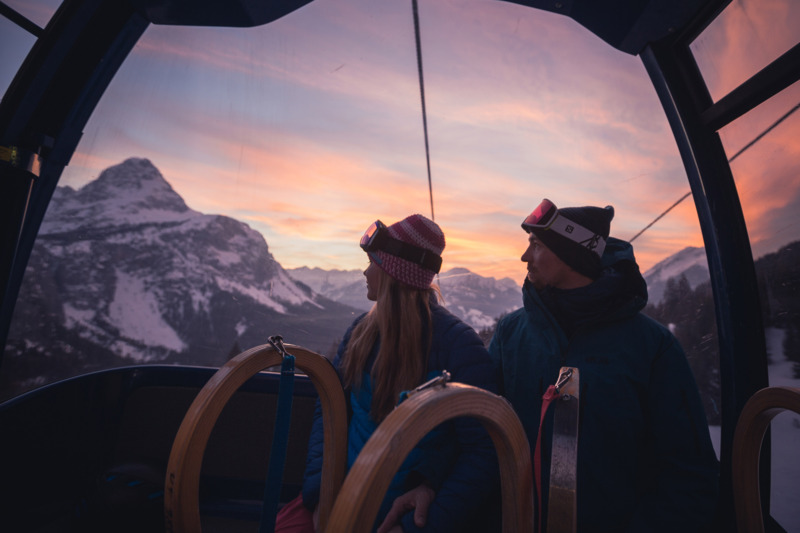 Nachtrodelen. Fakkelwandeling © Fackelwanderung-Credits Tiroler Zugspitz Arena 