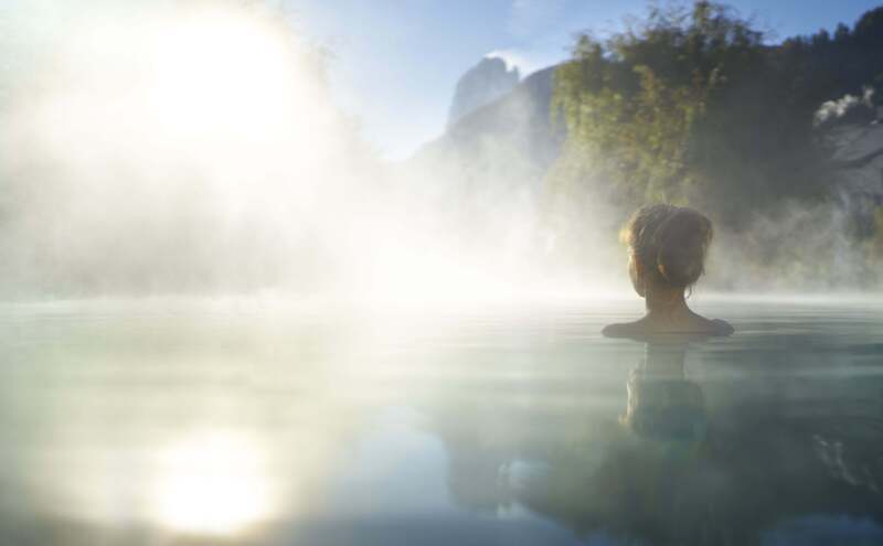 Buitenzwembad Adler Resort Dolomiti